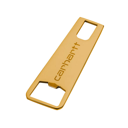 Carhartt Wip Zip Bottle Opener Metal Gold I034915 4068584158629 1 Degli Uberti